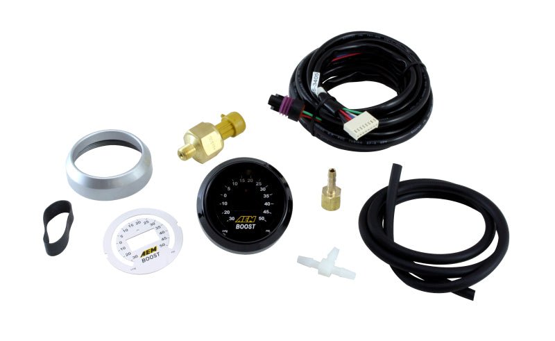 AEM - AEM 52mm Boost Digital Gauge -30-50psi - Demon Performance