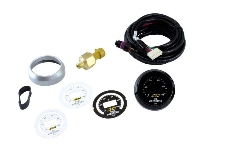 AEM - AEM 52mm Pressure (Oil or Fuel) Digital Gauge - Demon Performance