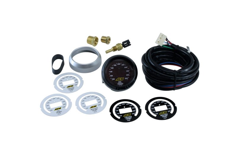 AEM - AEM 52mm Temperature (Transmission / Oil / Water) Digital Gauge - Demon Performance