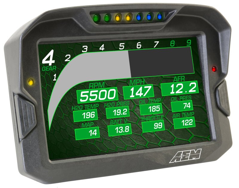 AEM - AEM CD-7 Non Logging Race Dash Carbon Fiber Digital Display (CAN Input Only) - Demon Performance