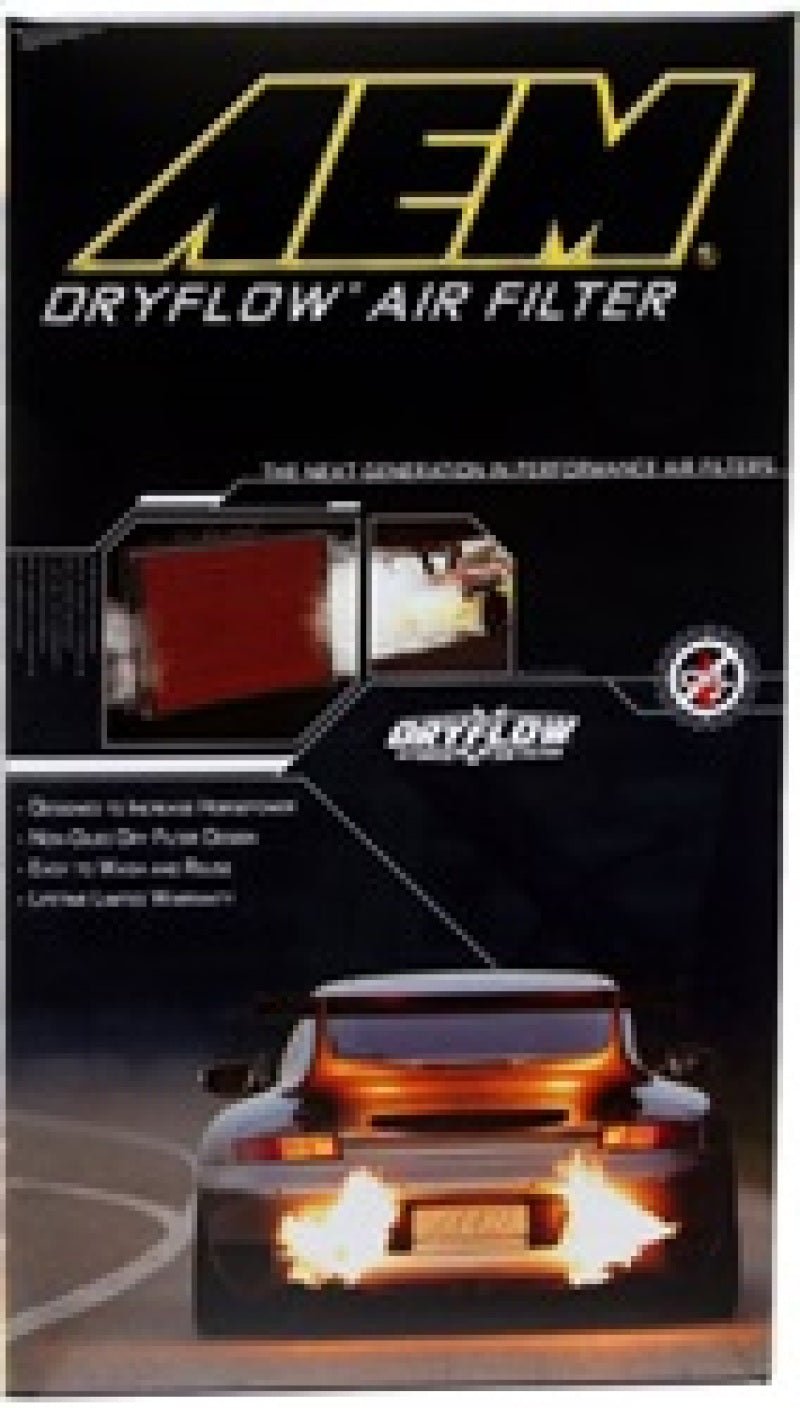 AEM Induction - AEM Nissan 11in O/S L x 6.688in O/S W x 1.438in H DryFlow Air Filter - Demon Performance