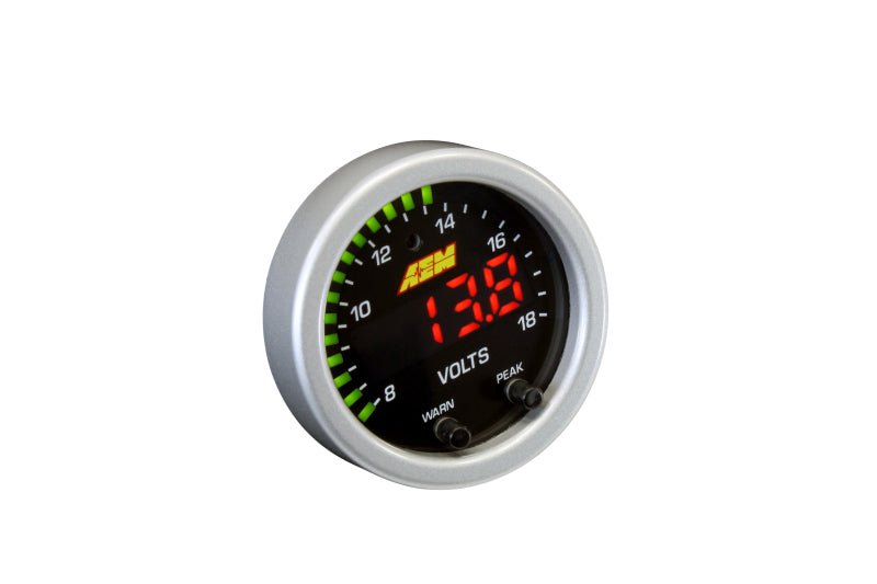 AEM - AEM X-Series 8-18V Volt Gauge - Demon Performance