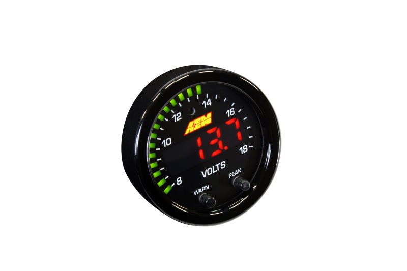 AEM - AEM X-Series 8-18V Volt Gauge - Demon Performance