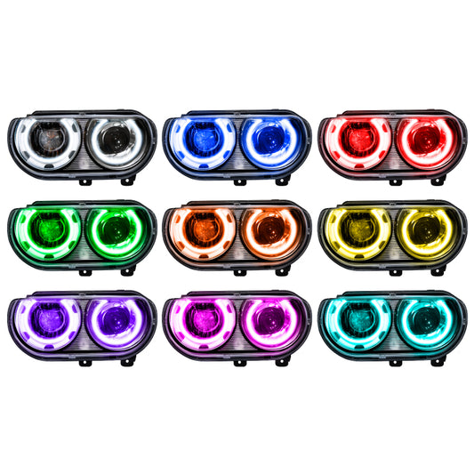 Oracle 08-14 Dodge Challenger SMD HL (HID Style) - ColorSHIFT w/ 2.0 Controller