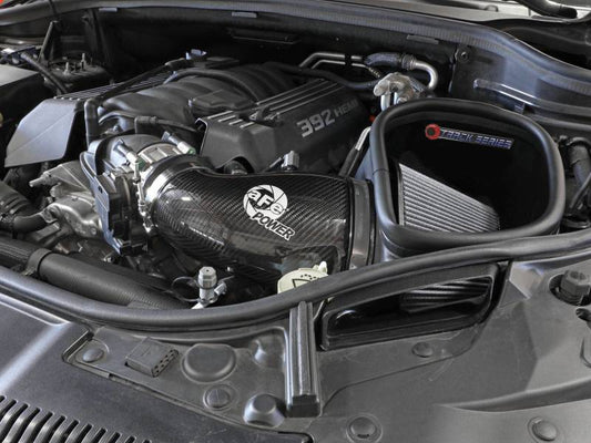 aFe - aFe 12-21 Jeep Grand Cherokee 6.4L Track Series Carbon Fiber Cold Air Intake w/Pro Dry S Filter - Demon Performance