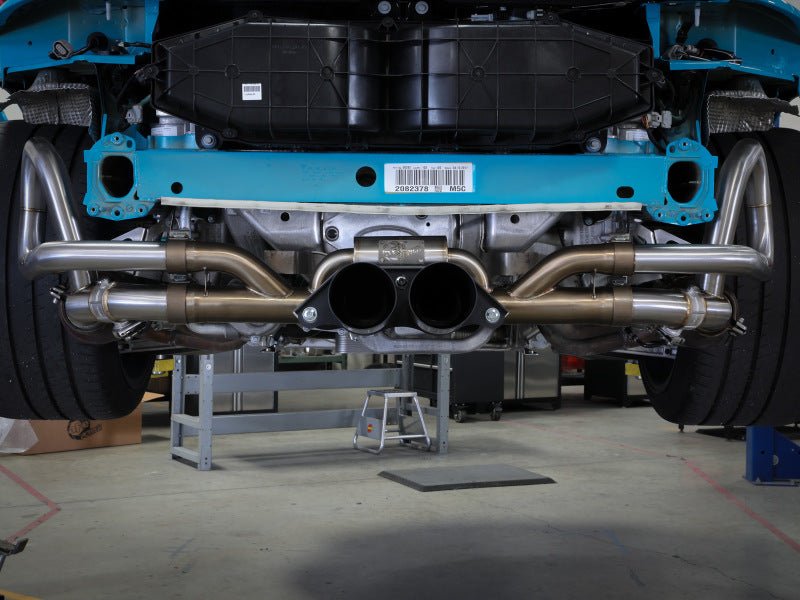 aFe - afe 14-16 Porsche 911 GT3 991.1 H6 3.8L MACH Force-Xp 304 SS Cat-Back Exhaust System w/ Black Tips - Demon Performance