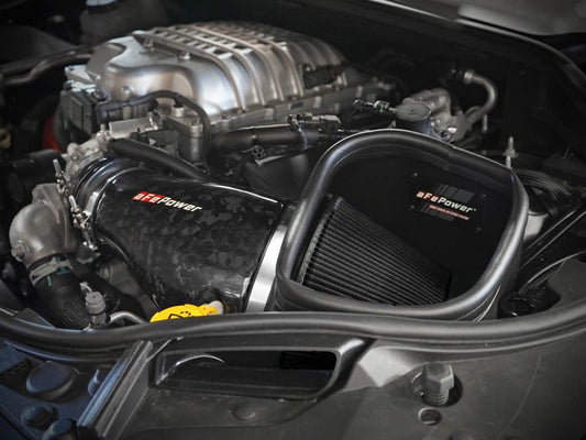 aFe - aFe 2021 Dodge Durango SRT Hellcat Track Series Carbon Fiber Cold Air Intake System w/ Pro 5R Filter - Demon Performance