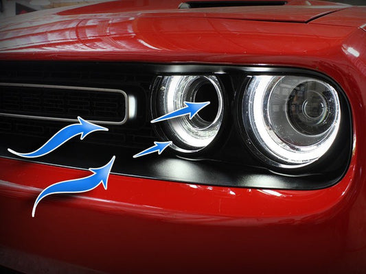 aFe - aFe Dynamic Air Scoop 2015 Dodge Challenger V6-3.6 / V8-5.7/6.4L HEMI - Green - Demon Performance