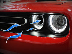 aFe - aFe Dynamic Air Scoop 2015 Dodge Challenger V6-3.6 / V8-5.7/6.4L HEMI - Green - Demon Performance