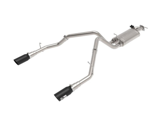 aFe - aFe Gemini XV 3in 304 SS Cat-Back Exhaust 19-21 Ram 1500 V8 5.7L Hemi w/ Black Tips - Demon Performance