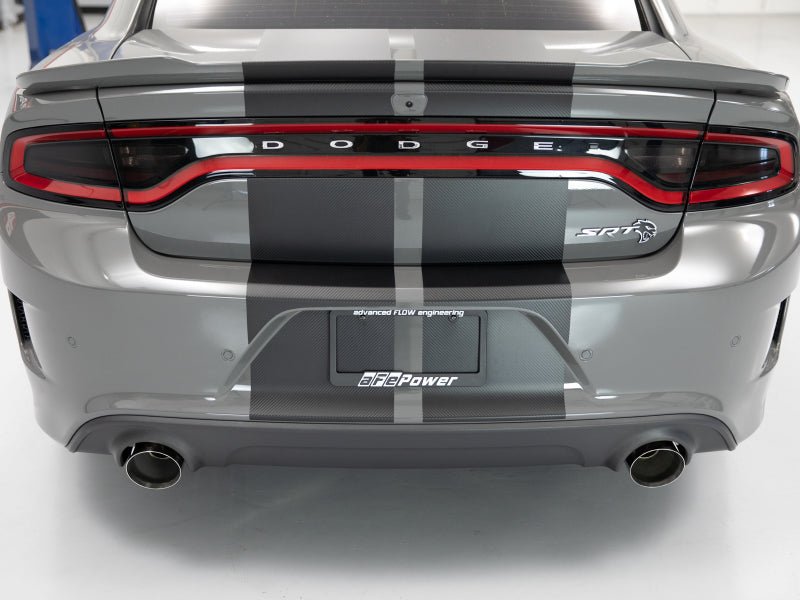 aFe - aFe MACH Force-XP 4-1/2in Polished OE Replacement Exhaust Tips - 15-19 Dodge Charger/Hellcat - Demon Performance