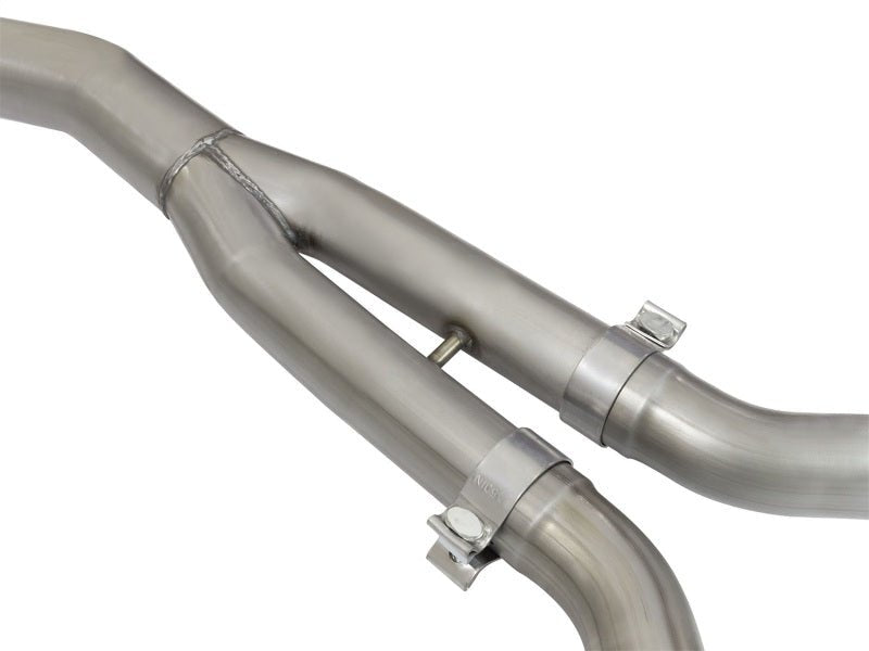 aFe - aFe MACHForce XP Exhausts Cat-Back SS-304 EXH w/ Black Tips 15-16 Ford Mustang EcoBoost 2.3L (t) - Demon Performance