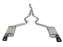 aFe - aFe MACHForce XP Exhausts Cat-Back SS-304 EXH w/ Black Tips 15-16 Ford Mustang EcoBoost 2.3L (t) - Demon Performance