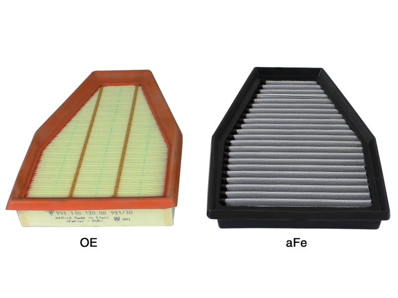aFe - aFe Magnum FLOW OE Replacement Air Filter Pro DRY S 12-15 Porsche 911 (991) H6 3.4L/3.8L - Demon Performance