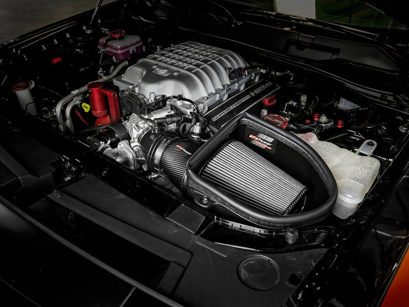 aFe - aFe Magnum Force Stage-2 Track Series Carbon Fiber AIS w/Pro Dry S Media-18 Dodge Challenger V8-6.2L - Demon Performance
