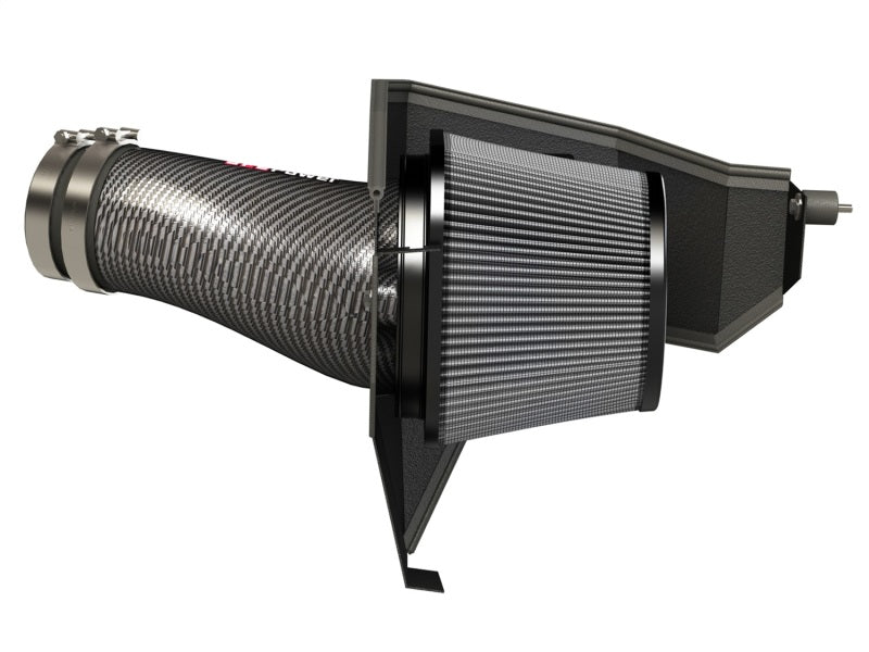 aFe - aFe POWER Magnum FORCE Carbon Fiber Stage 2 Pro Dry S CAIS - 11-18 Dodge Challenger/Charger V8-6.4L - Demon Performance