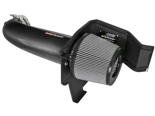 aFe - aFe POWER Magnum FORCE Carbon Fiber Stage 2 Track Series Pro Dry S CAIS - 11-18 Dodge Challenger V8 - Demon Performance