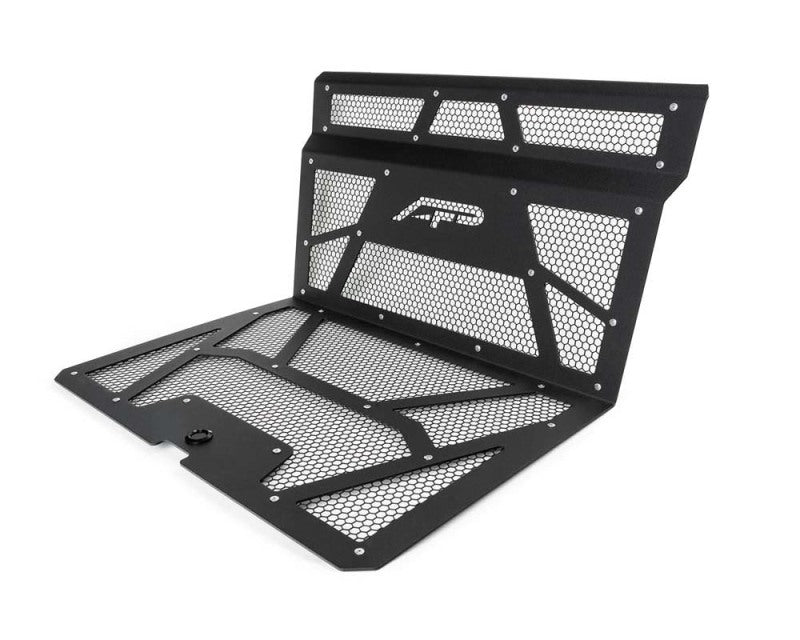 Agency Power - Agency Power 14-18 Polaris RZR XP 1000 / XP Turbo Vented Engine Cover - Matte Black/Matte Black Mesh - Demon Performance