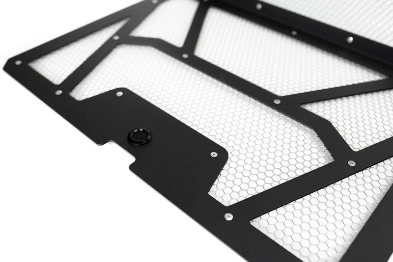 Agency Power - Agency Power 14-18 Polaris RZR XP 1000/XP Turbo Vented Engine Cover - Matte Black/Raw Alum. Mesh - Demon Performance