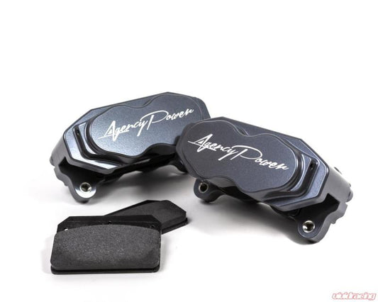 Agency Power - Agency Power Big Brake Kit Front and Rear Graphite Gray Can-Am Maverick X3 Turbo 14-18 - Demon Performance