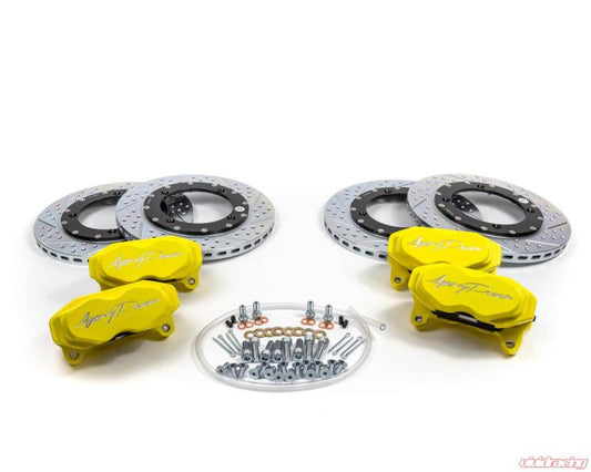 Agency Power - Agency Power Big Brake Kit Front and Rear Yellow Can-Am Maverick X3 Turbo 14-18 - Demon Performance