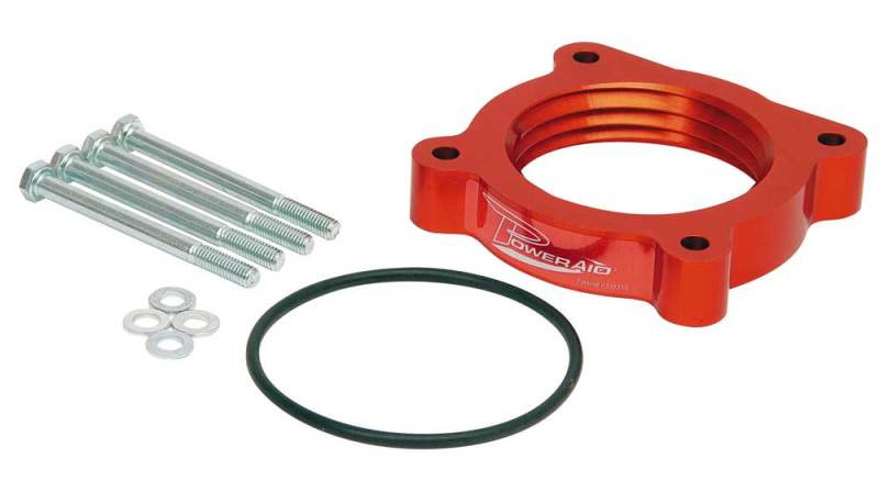 Airaid - Airaid 04-13 Nissan Titan / Armada 5.6L 04-10 Infiniti QX-56 5.6L PowerAid TB Spacer- Black - Demon Performance