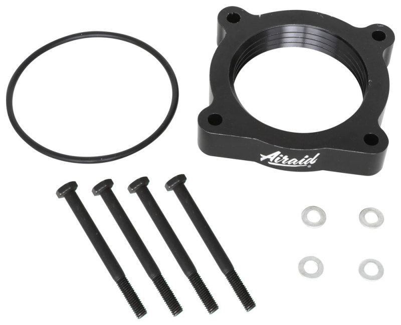 Airaid - Airaid 04-13 Nissan Titan / Armada 5.6L 04-10 Infiniti QX-56 5.6L PowerAid TB Spacer- Black - Demon Performance