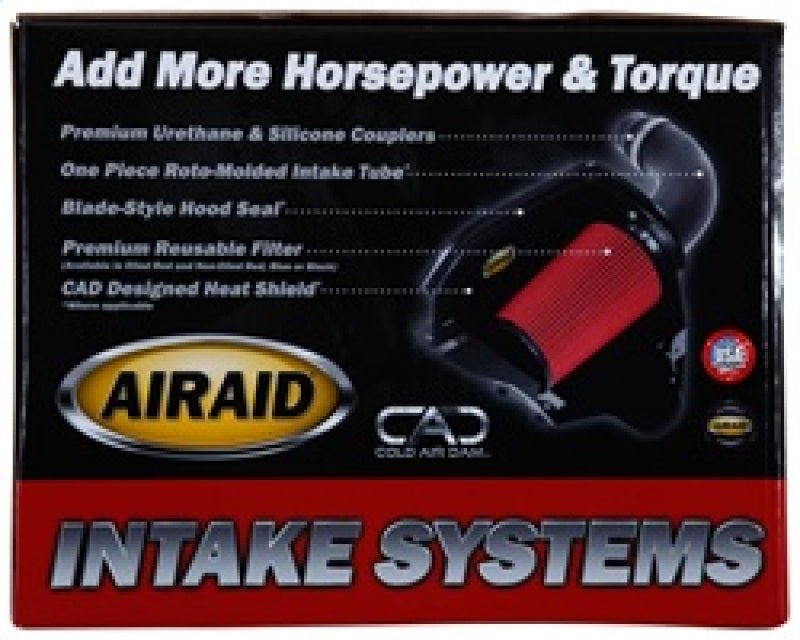 Airaid - Airaid 04-13 Nissan Titan/Armada 5.6L CAD Intake System w/o Tube (Dry / Black Media) - Demon Performance