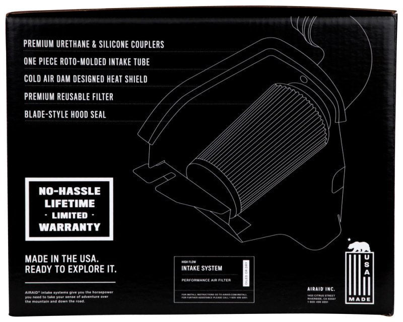 Airaid - Airaid 06-10 Charger / 05-08 Magnum 5.7/6.1L Hemi CAD Intake System w/ Tube (Dry / Black Media) - Demon Performance