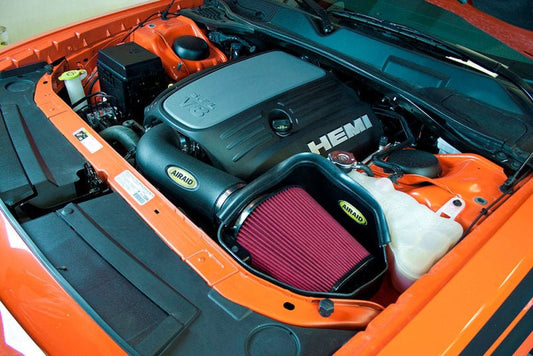 Airaid - Airaid 11-14 Dodge Charger/Challenger MXP Intake System w/ Tube (Oiled / Red Media) - Demon Performance