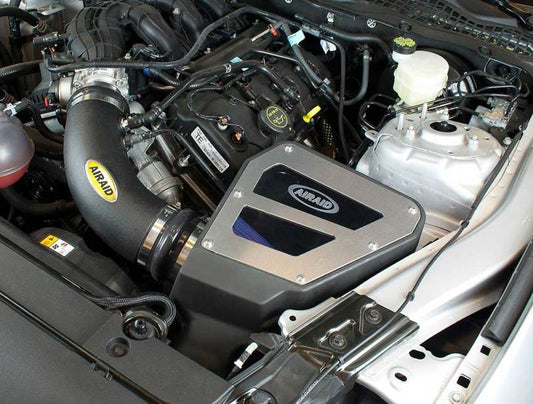 Airaid - Airaid 2015 Ford Mustang 3.7L V6 Intake System (Dry / Blue Media) - Demon Performance