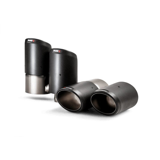 Akrapovic - Akrapovic 2018+ Porsche Cayenne V6 (536) Tail Pipe Set (Carbon) - Demon Performance