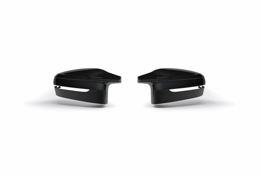 Akrapovic - Akrapovic 2021+ BMW (G87) M2, (G80) M3 &amp; (G82) M4 Mirror Cap Set- Gloss Carbon - Demon Performance