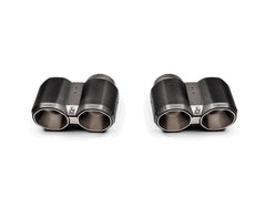 Akrapovic - Akrapovic 2021+ BMW G87 M2, G80 M3 &amp; G82 M4 Octagonal Carbon Design Tail Pipe Set - Demon Performance