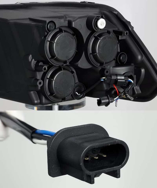 AlphaRex - AlphaRex 09-18 Dodge Ram 1500HD LUXX LED Proj Headlights Plnk Style Blk w/Activ Light/Seq Signal/DRL - Demon Performance