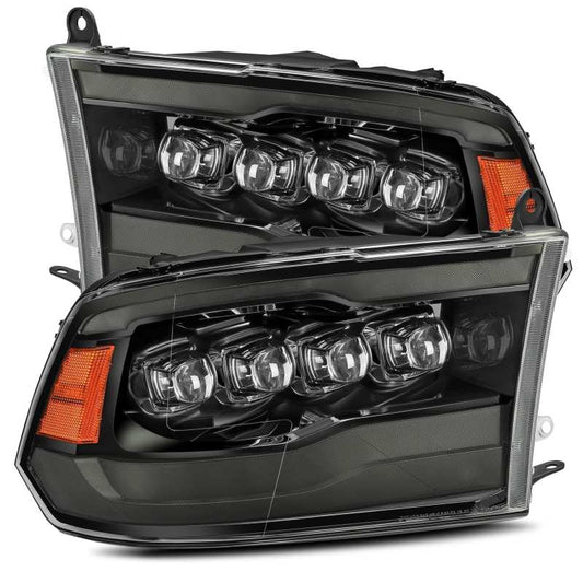 AlphaRex - AlphaRex 09-18 Dodge Ram 1500HD NOVA LED Projector Headlights Plank Style Design Alpha Black w/DRL - Demon Performance