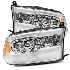 AlphaRex - AlphaRex 09-18 Dodge Ram 1500HD NOVA LED Projector Headlights Plank Style Design Chrome w/DRL - Demon Performance