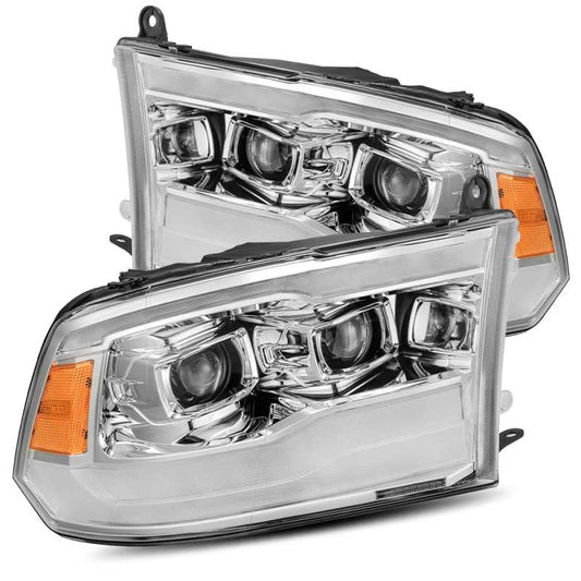 AlphaRex - AlphaRex 09-18 Dodge Ram 1500HD PRO-Series Projector Headlights Plank Style Chrome w/Seq Signal/DRL - Demon Performance
