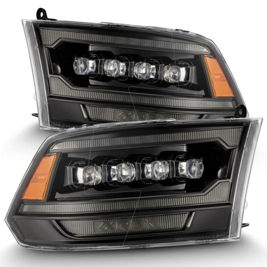 AlphaRex - AlphaRex 09-18 Ram 2500 NOVA LED Proj Headlights Plank Style Alpha Blk w/Activ Light/Seq Signal/DRL - Demon Performance