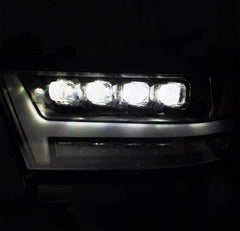 AlphaRex - AlphaRex 19-20 Ram 1500HD NOVA LED Proj Headlight Plank Style Matte Blk w/Activ Light/Seq Signal/DRL - Demon Performance