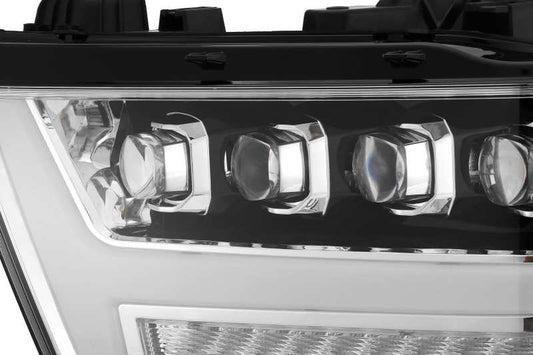 AlphaRex - AlphaRex 19-20 Ram 1500HD NOVA LED Proj Headlights Plank Style Chrome w/Activ Light/Seq Signal/DRL - Demon Performance