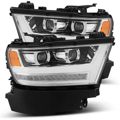 AlphaRex - AlphaRex 19-20 Ram 1500HD PRO-Series Proj Headlight Plnk Styl Chrm w/Activ Light/Seq Signal/Plnk DRL - Demon Performance