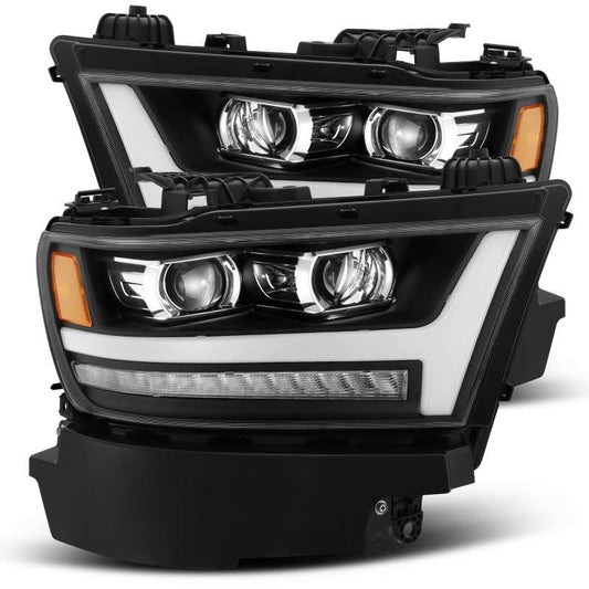 AlphaRex - AlphaRex 19-20 Ram 1500HD PRO-Series Proj Headlight Plnk Style Blk w/Activ Light/Seq Signal/Plnk DRL - Demon Performance