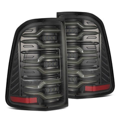 AlphaRex - AlphaRex 19-21 Dodge Ram 1500 Luxx-Series LED Tail Lights Alpha-Black w/Activ Light/Seq Signal - Demon Performance