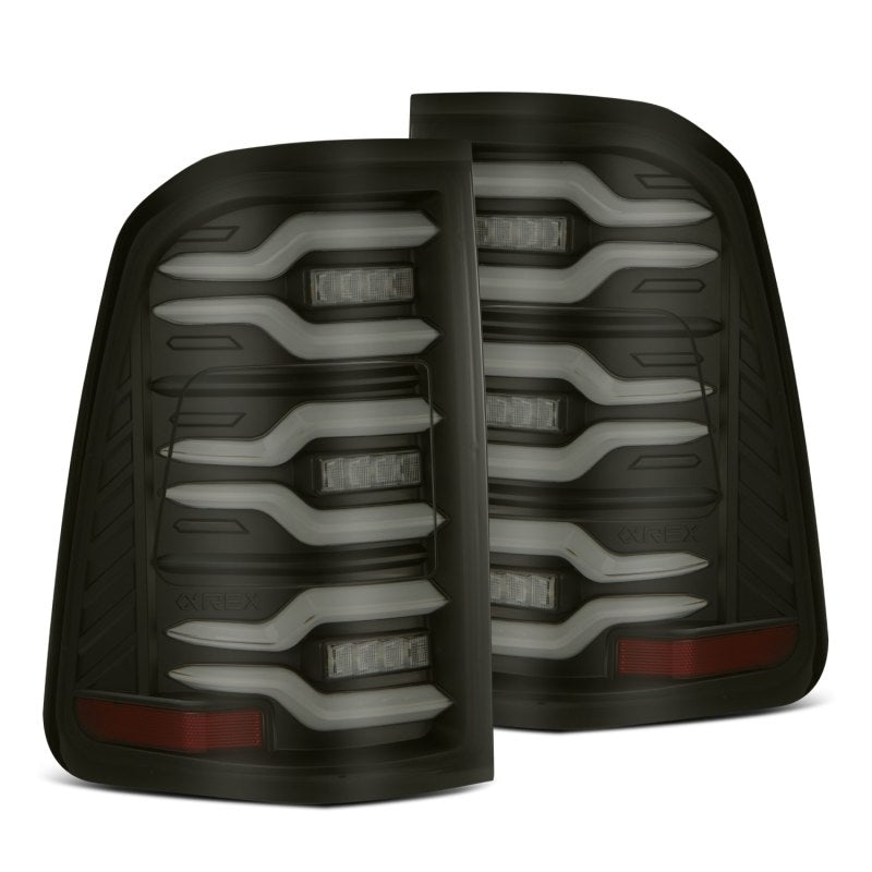 AlphaRex - AlphaRex 19-21 Dodge Ram 1500 Luxx-Series LED Tail Lights Black w/Activ Light/Seq Signal - Demon Performance