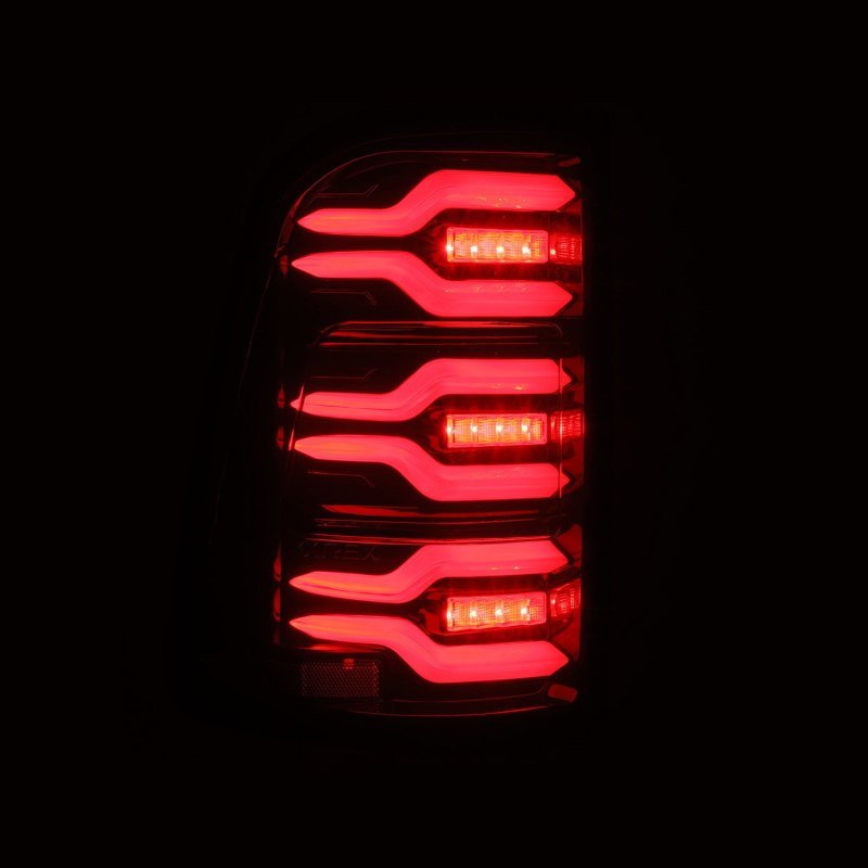AlphaRex - AlphaRex 19-21 Dodge Ram 1500 Luxx-Series LED Tail Lights Black/Red w/Activ Light/Seq Signal - Demon Performance