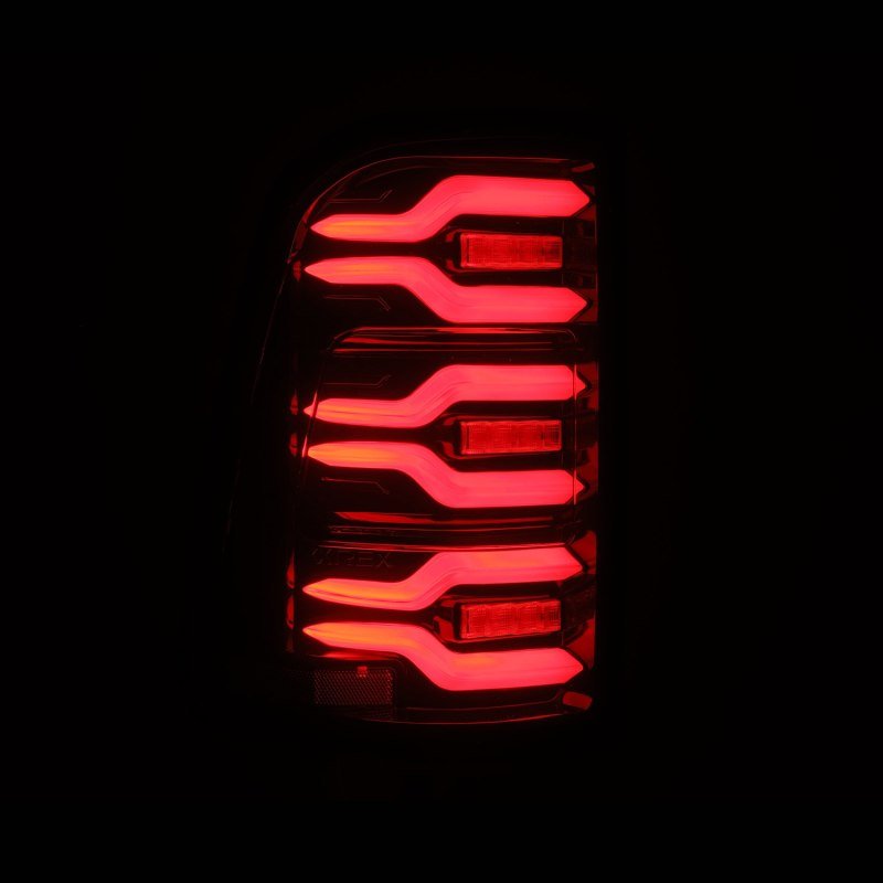 AlphaRex - AlphaRex 19-21 Dodge Ram 1500 Luxx-Series LED Tail Lights Black/Red w/Activ Light/Seq Signal - Demon Performance