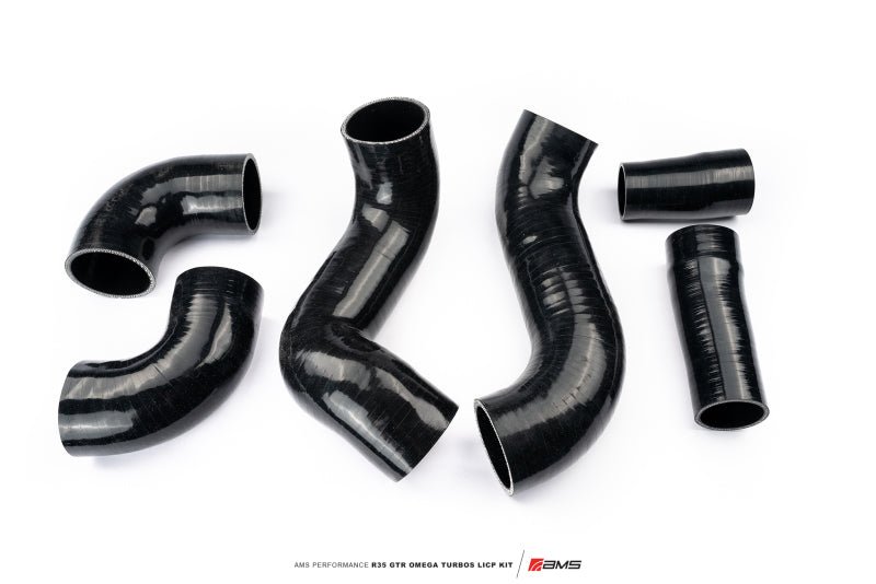 AMS - AMS Performance Nissan R35 GTR Omega Turbo Kit 3in Lower Intercooler Pipes - Demon Performance
