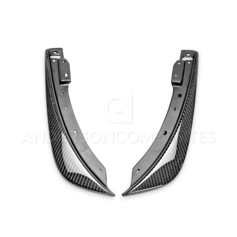 Anderson Composites - Anderson Composites 09-14 Dodge Challenger Front Bumper Canards - Demon Performance