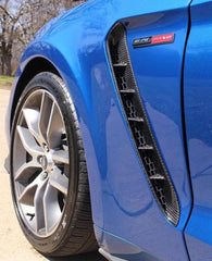 Anderson Composites - Anderson Composites 15-17 Mustang Carbon Fiber GT350 Style Fender Vent Inserts (Only Fit AC Fenders) - Demon Performance